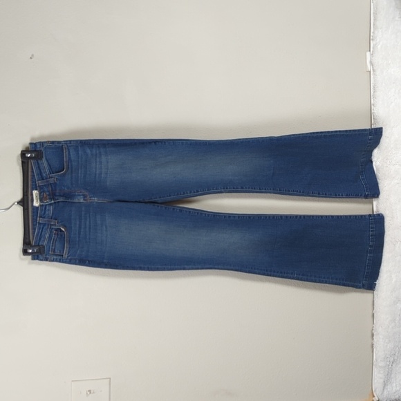 L'AGENCE Mid Rise Flare Jeans Womens 25 Blue Flare Jeans - Picture 2 of 12